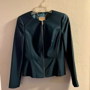 Ted Baker Women's Dark Green Chintz Curved Suit Jacket NWT